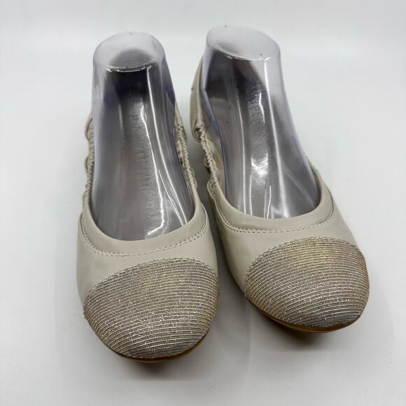 Easy Spirit Gessica Flats e360 Collection Women's 10.5M Cream/Glitter Cap Toe - Picture 7 of 8